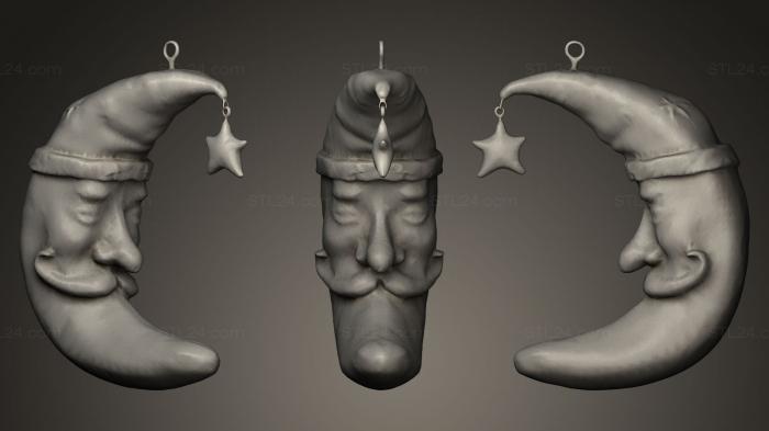 Miscellaneous figurines and statues (Moon, STKR_0312) 3D models for cnc
